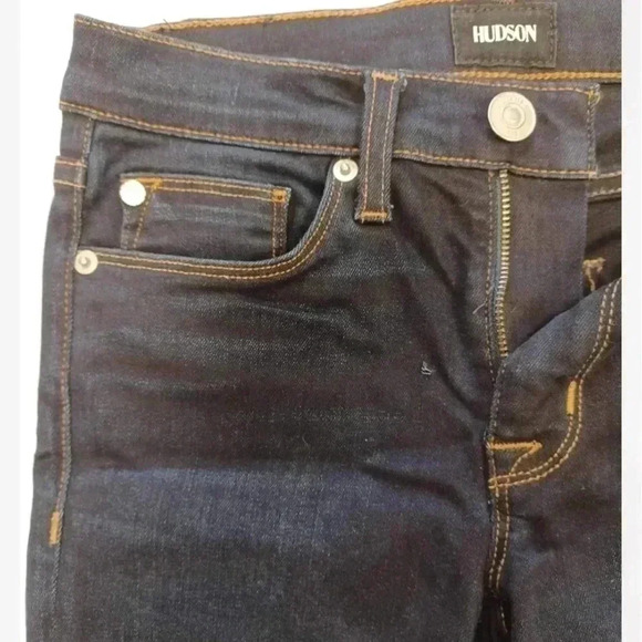 Hudson Nico  Mid rise Super Skinny Ankle Dark Wash Size 24 - Picture 14 of 15